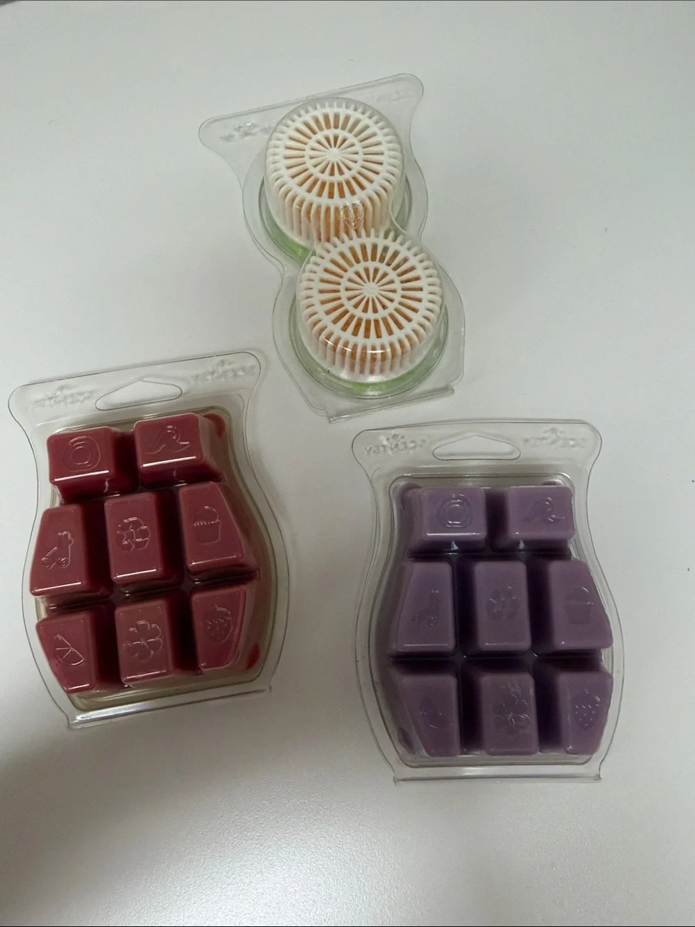 Scentsy Wax Bars Trio in Red, Green & Purple